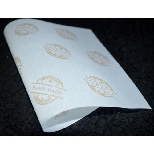 200PCS 15x21cm & 21x29cm HANDMADE Soap Wrapping Paper Soap Packaging Greaseproof Paper Gift Packing Custom