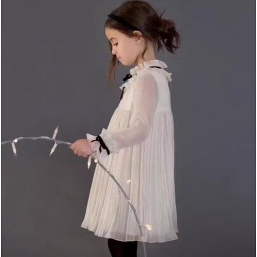 2019 fashion girls chiffon dress european kids party dress sweet girl long dresses high-grade princess dresses 1-8y