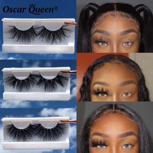 25 MM Mink Lashes Wholesale False Eyelashes Bulk Oscar Queen Eyelash Extension Fake Lashes 8D 5D 3D Mink Eyelashes Box Package