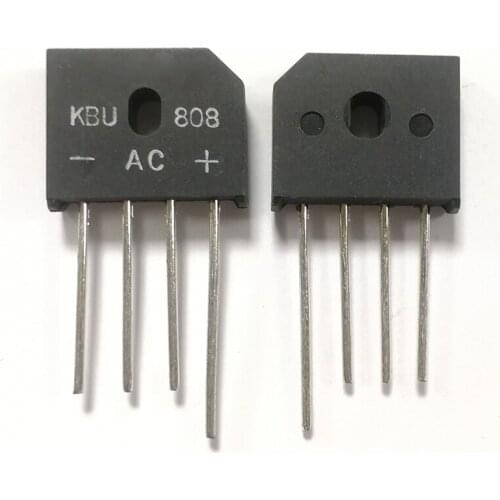 5pcs/lot KBU808 Bridge Rectifier Diode 8A 800V KBU-4 (SIP-4) Single Phase Full Wave 8 Amp 800 Volt KBU 808 Silicon new original