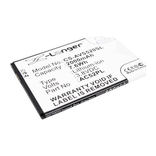 Cameron Sino 2000mah battery for ARCHOS 52 Platinum AC52PL batteries