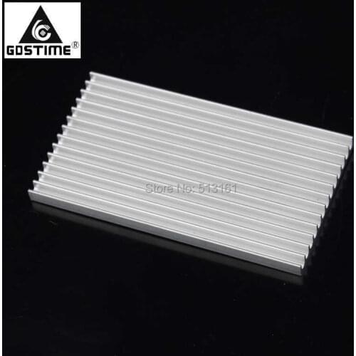 1 Piece Gdstime 100x55x6mm Aluminum HeatSink Heat Sink Radiator for Electronic Chip LED RAM Cooler Cooling