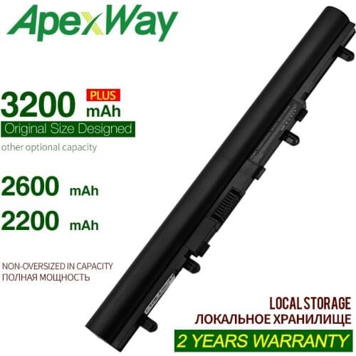 ApexWay 14.4V 4CELL Battery AL12A32 For Acer Aspire V5 V5-431 V5-471 V5-531 V5-551 V5-571 4ICR17/65 Battery For Acer Aspire V5