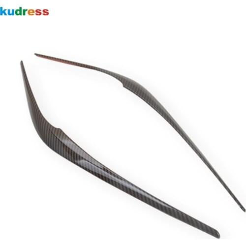 For Mazda CX-5 CX5 KF 2017 2018 2019 2020 Carbon Fiber Car Headlight Eyebrow Cover Trim Head Lamp Eyelid Exterior Accessories