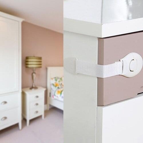 1 Pcs Baby Safety Protector Child Cabinet Locking Plastic Lock Protection of Children Locking From Doors Drawers