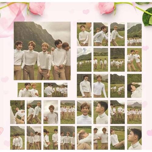 30pcs/set KPOP EXO Hawaii Photobook Album Self Made Paper Lomo Card Photo Card Poster Photocard For Fans Collective Gift