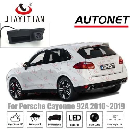 JIAYITIAN camera For Porsche Cayenne 92A 2010 2011 2012 2013 2014 2015 2016 2017 2018 HD CCD Trunk camera Handle backup camera