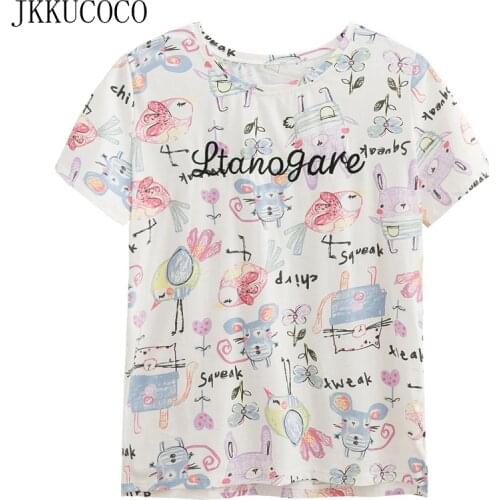 Женские футболки с надписями JKKUCOCO China At AliExpress