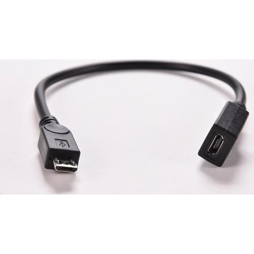 Android V8 MicroUSB Male To Female Charging Extension Cable Data Adapter Cable