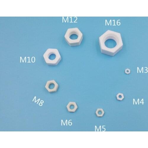 Ceramic nuts High temperature Corrosion resistant Screw caps Antioxidant nuts Insulated nuts