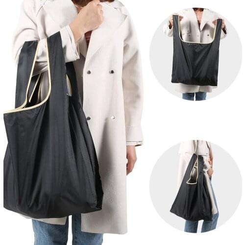 Reusable Folding Grocery Shopping Bags Thickened Durable Waterproof Oxford Cloth Tote Bags Eco Friendly Storage Bags Dropship
