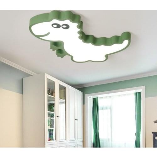 Cartoon led creative childrens room dinosaur boy small bedroom study kindergarten ceiling lamp