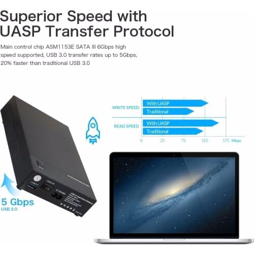 Whole Sale 3.5 Inch HDD Case SSD Adapter SATA to USB 3.0 for Hard Disk Drive Box 1TB 2TB 8TB 2.5 External Storage HDD Enclosure