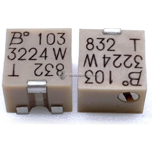 Original 3224W-1 SMD trimmer potentiometer adjustable resistance 1K 2K 5K 10K 20K 50K 100K 1M 2M
