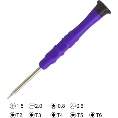 1.5 Phillips(PH000) 2.0 Slotted 0.6 Y Tri Wing 0.8 Pentalobe Torx T2/T3/T4/T5/T6 Screwdriver Opening Repair Tools for iPhone