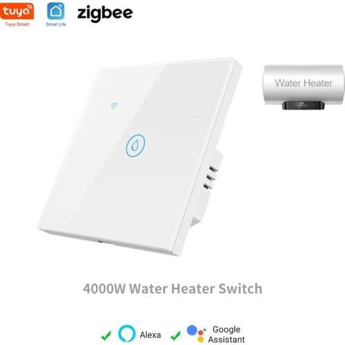 Tuya Zigbee Water Heater Switch for Smart Home Automation APP Remote Control EU UK Standard Work with Alexa Google Home