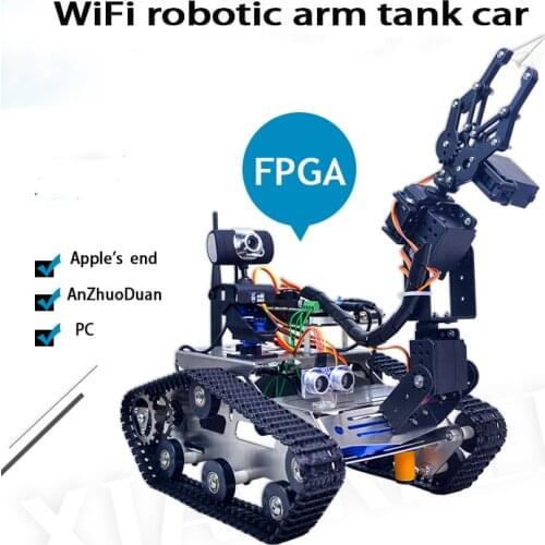FPGA hardware Verilog chip programming WiFi Bluetooth tracked smart car tracking robot DIY suite