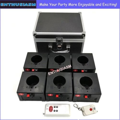 4 6 8 Channel Remote Control Pryo Receiver Wedding Machine Wireless Fireworks System Cold Fire Fountain For Wedding Party Stage