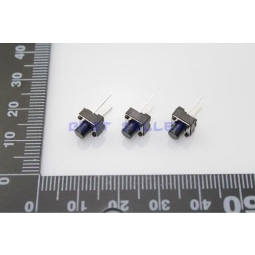50pcs Tact Switch Microswitch 6*6*7 6mm*6mm*7mm 2pin