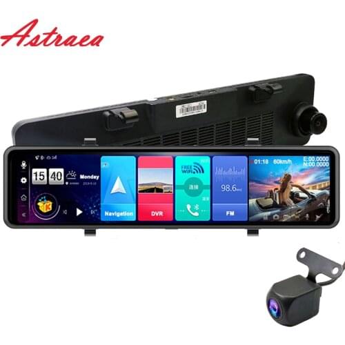Astraea 2020 New 12" IPS 4G Car Dashboard Camera GPS Android 8.1 Navigation ADAS Full HD 1080P Dual Lens Car Video Recorder DVR