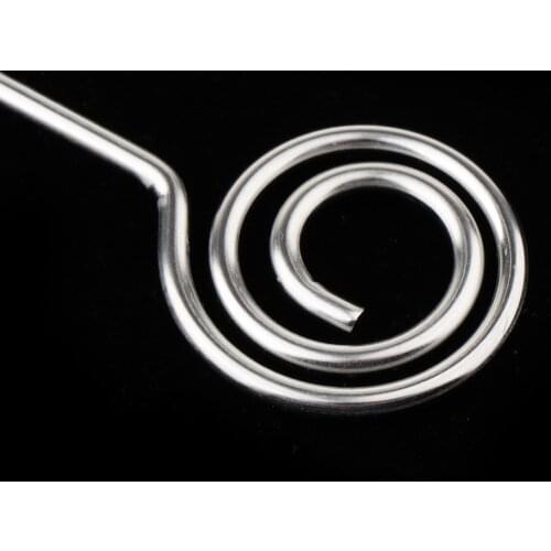 1pc Stainless Steel Barber Hair Color Mixing Stick Tool, Professional Wall Mixer