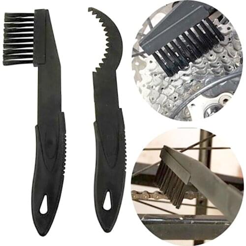 2 Sets Bicycle Chain Clean Brush Cleaner Scrubber Repair Tools Portable Mountain Bike Wash Tool Set Brush Cleaning Accessories