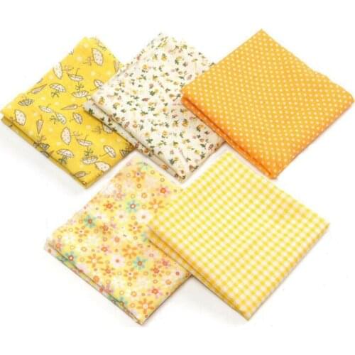 5 pieces of 50x50cm Fabric Printed Cloth Sewing Quilting Fabrics For Patchwork Needlework DIY Handmade Accessories