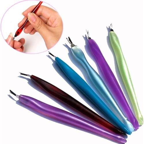 50pcs Wholesale Professional Cuticle Pusher V Shape Nail Art Pusher Remover Manicure Pedicure Nail Tips Care Tools Wholesale