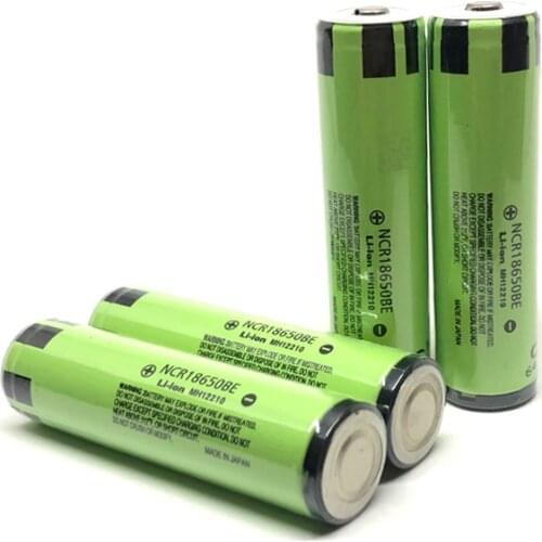 4pcs/lot Panasonic NCR18650BE 3200mah 18650 3.7V High Drain Rechargeable Battery Lithium Batteries Cell with PCB Protection