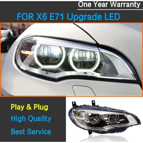 KB BMW E71 X6 upgrade headlight xenon to led hot sale