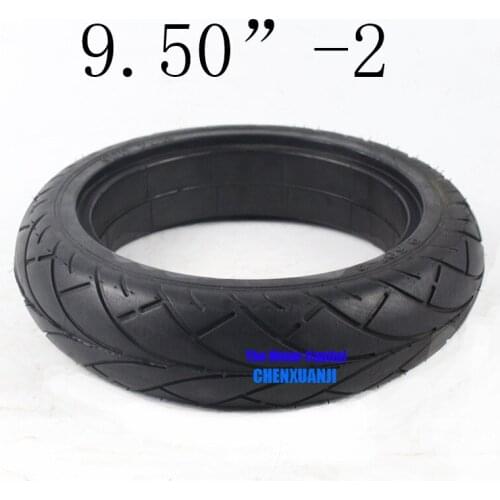 Free Shipping Good Quality 9.50''-2 Solid Tire Rubber Tire for Gas Scooter Electric Scooter/ Electric Scooter Spare Airless Tire