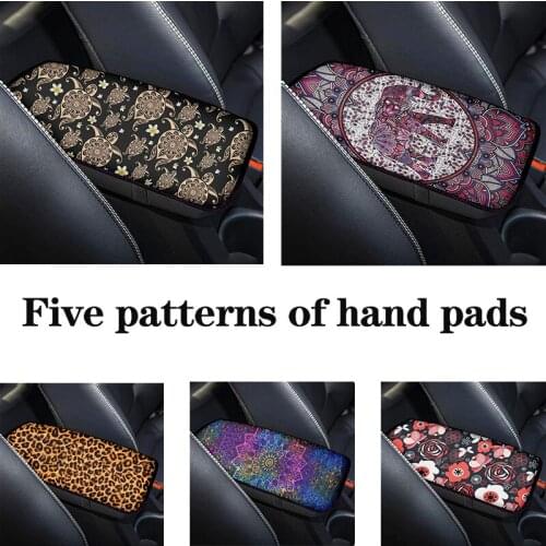 Bohemian Mandala Hippie elephant car armrest cover for seat box anti scratch heavy dust center console pad universal mos