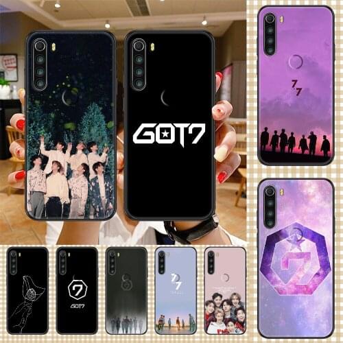 Kpop Got7 Phone case For Xiaomi Redmi Note 7 7A 8 8T 9 9A 9S 10 K30 Pro Ultra black luxury prime art coque 3D Etui silicone