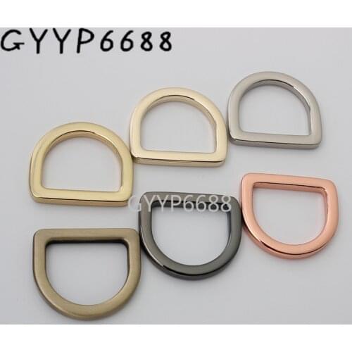 10-30-100pcs 6 colors 3.0*28*20mm closed tabular d-ring for chain bag shoulderbag hardware purse accessories