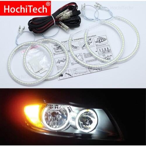 For BMW 3 Series E90 2005 2006 2007 2008 Super Bright white color 3528 SMD led Angel Eyes kit daytime running light DRL