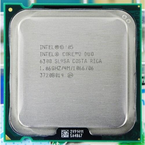 Original INTEL E6300 SOCKET LGA 775 CPU Processor (1.8Ghz/ 4M /1066GHz) desktop CPU