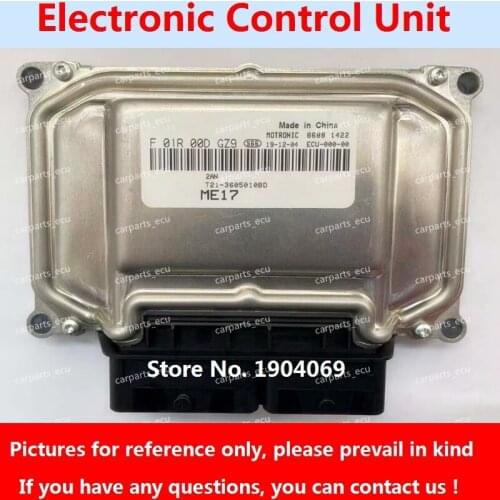 F01R00DGZ9 F01RB0DGZ9 T21-3605010BD ME17 ECU Electronic Control Unit F01R00DBF7 3601015A4V7 F01RB0DBF7 For Chery Tiggo/FAW Senia