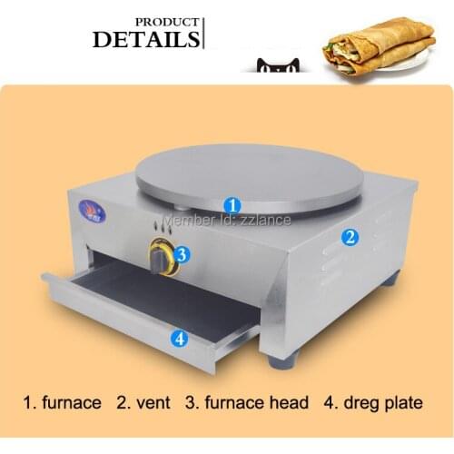 Gas crepe pancake maker, crepe maker machine