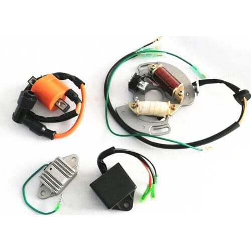 Stator Generator + CDI Box + Ignition Coil + Regulator Rectifier Voltage for Yamaha Blaster 200 YFS200 1990-2002 ATV