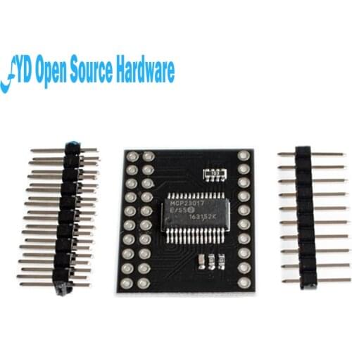 1pcs MCP23017 Serial Interface Module IIC I2C SPI MCP23S17 Bidirectional 16-Bit I/O Expander Pins 10Mhz Serial Interface Module