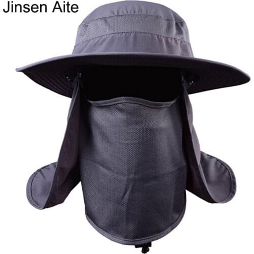 Men&Women Foldable Sun Hats Outdoor Climb Mountain Jungle For Hiking Hat Removable Protect Neck Face Cap Travel Fishing Hat 1865
