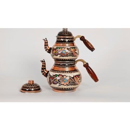 Turkish Copper Tea Pot Handmade set Hammered tea pot tea kettle traditional high quality copper