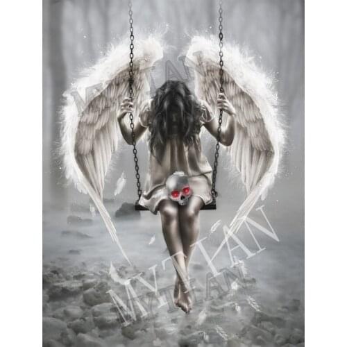 New Fantasy angel girl room decor Embroidery Pattern full square/round diamond 5D DIY paintings Cross stitch mosaic wall sticker