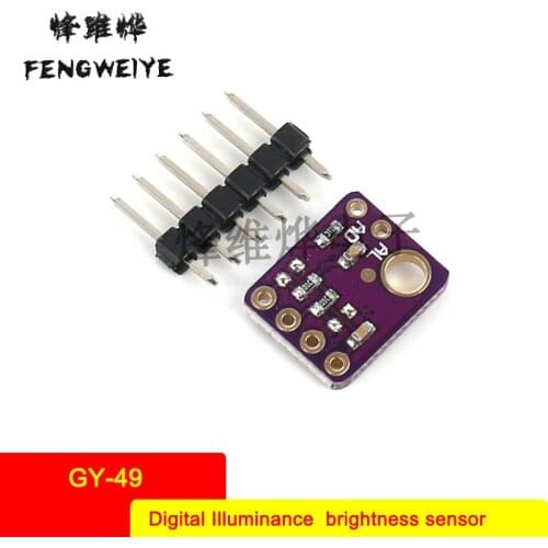 Panel GY-49 MAX44009 Digital Illumination Light Intensity Sensor Module i2c Interface High Precision