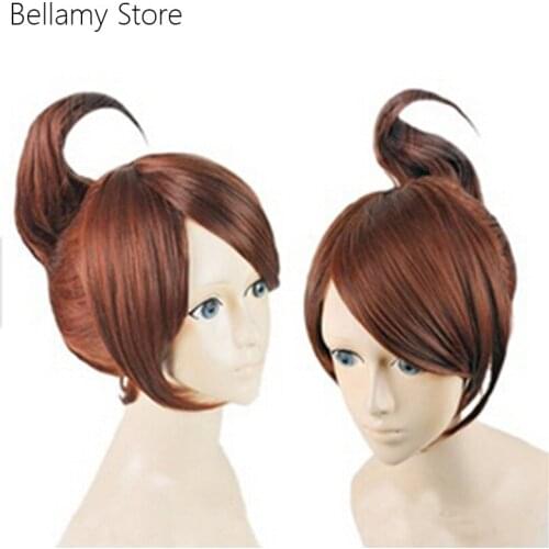 Game Danganronpa aoi asahina cosplay costume wigs hairwear+wig cap