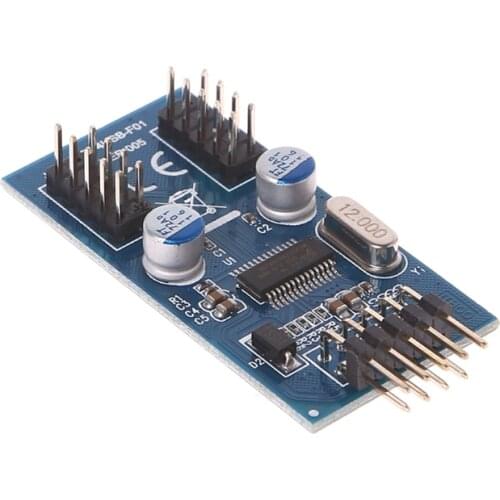 PC Case Internal 9 Pin USB 2.0 To Dual 9 Pin PCB Double Chipset Enhanced Cable