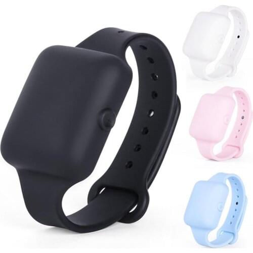 Hand Liquid Soap Bracelet Adjustable Silicone Wristband Sunscreen Box Dispenser Pumps for Adult Kids Black Pink Blue White