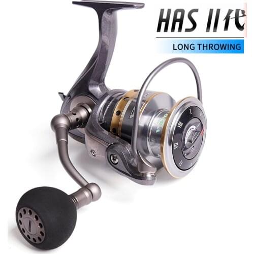 ECOODA HAS II Spinning Fishing Reel 2000 2500 3000 3500 4000 4500 5000 Fishing Wheel 10+1BB 4-10kg Drag Power Spinning Reels