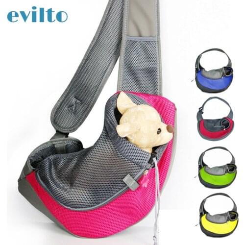 Portable Single Shoulder Dog Bag Outdoor Travel Pet Puppy Carrier Handbag Pouch Sling Mesh Comfort Comfort Handbag Tote Pouch