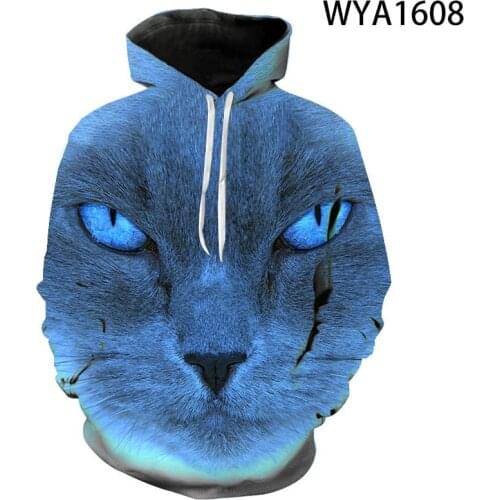 Spring And Autumn Cat Sweatshirt Hoodies 3D Printed Boy Girl Kids Fashion Jacket Men Women Children Streetwear Hoody Casual Coat